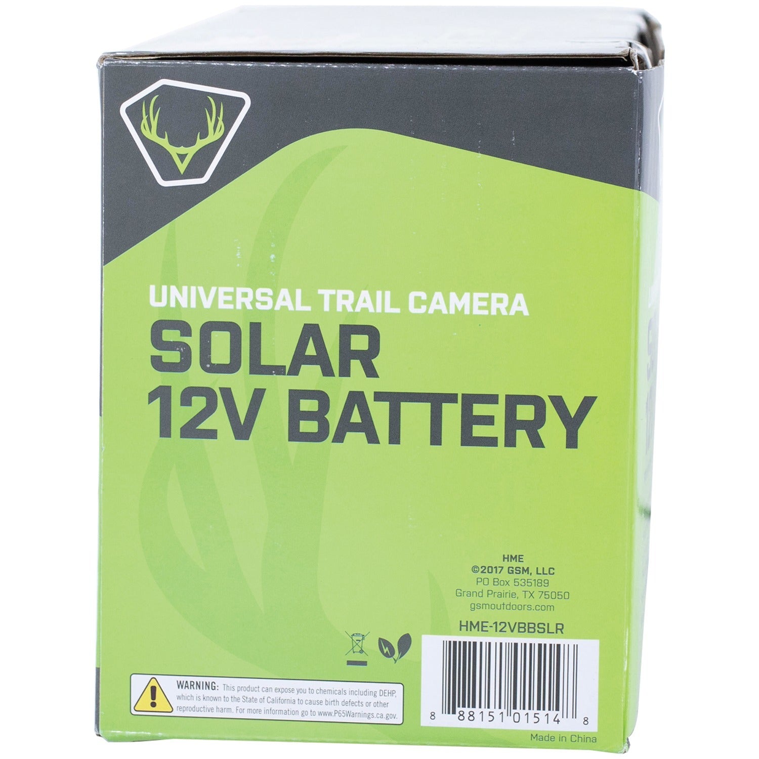 HME HME-12VBBSLR 12-Volt Battery Box with 2-Watt Solar Panel