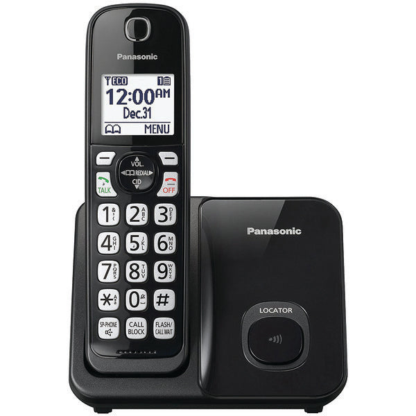 Panasonic KX-TGD510B Expandable Cordless Phone with Call Block (Single Handset)