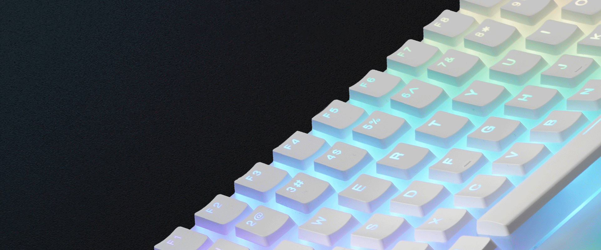 TRANSPARENT PBT KEYCAPS