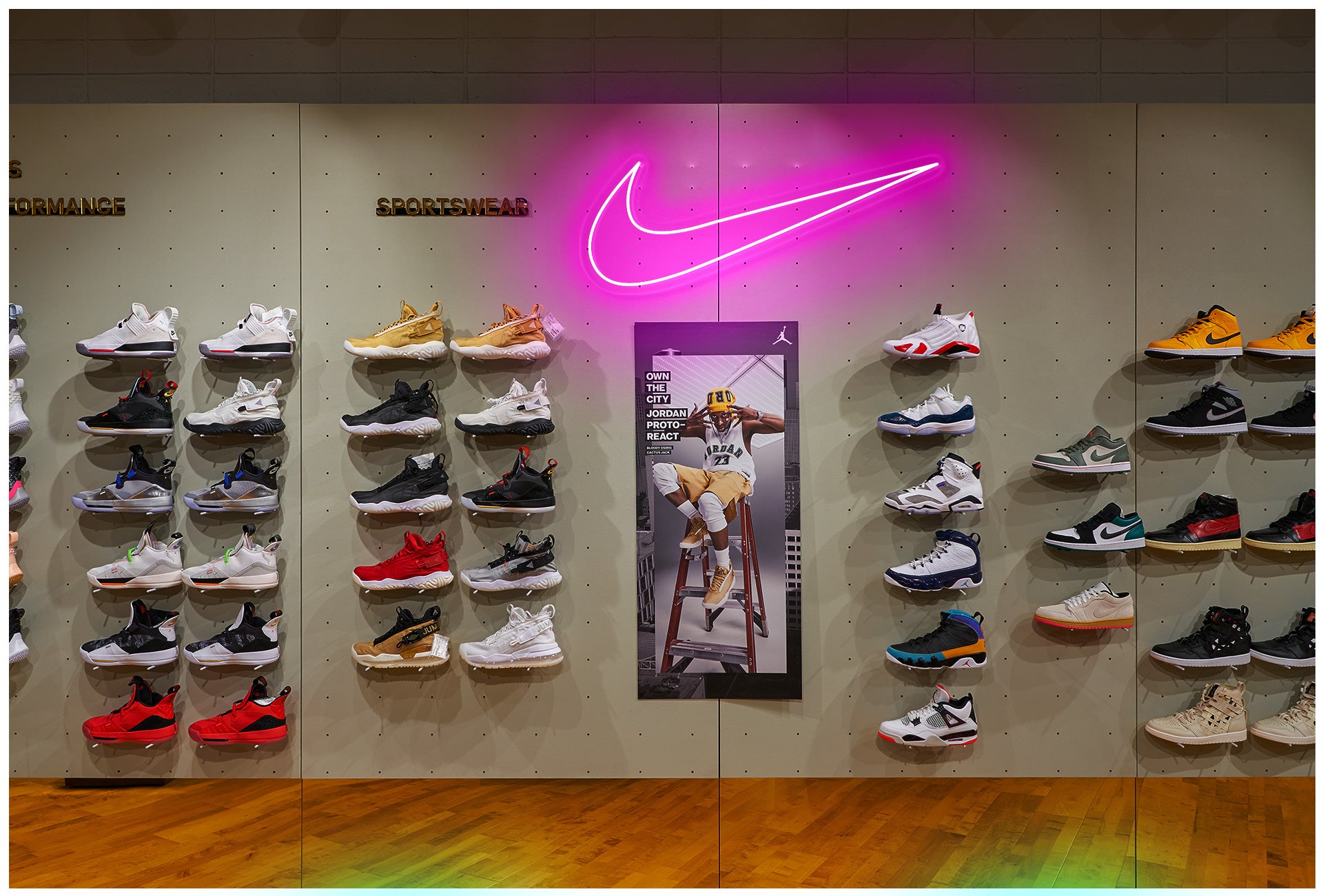 nike neon sign
