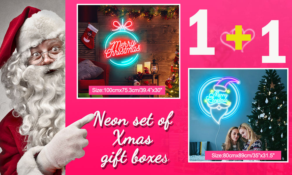 Merry Christmas Bauble & Santa Claus Bauble