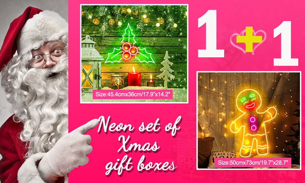 xmas gift neon light