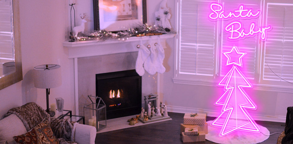 3D Christmas Tree neon signs