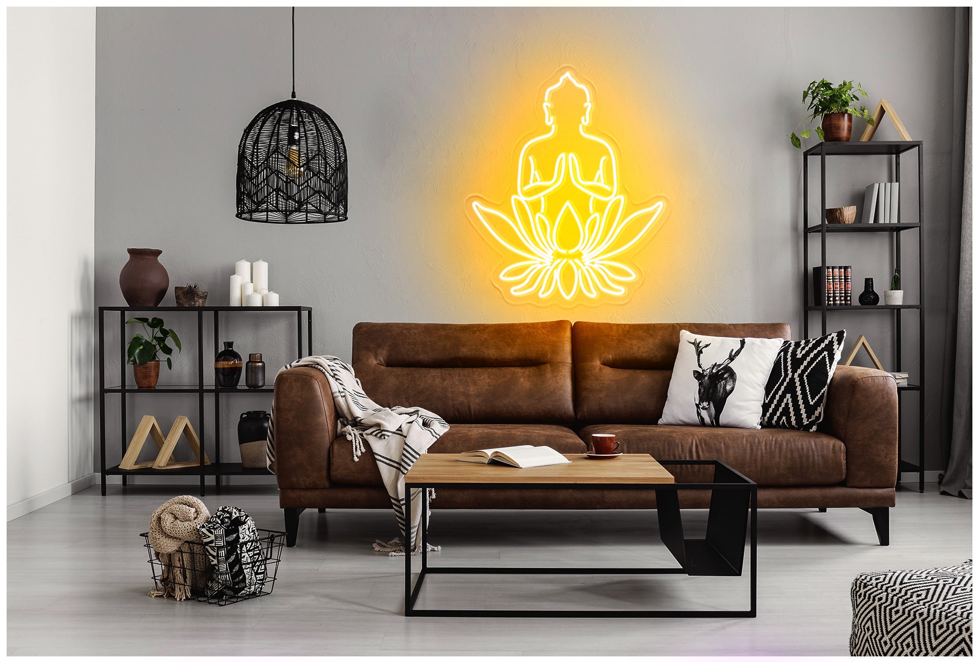 Buddha Lotus Neon Sign