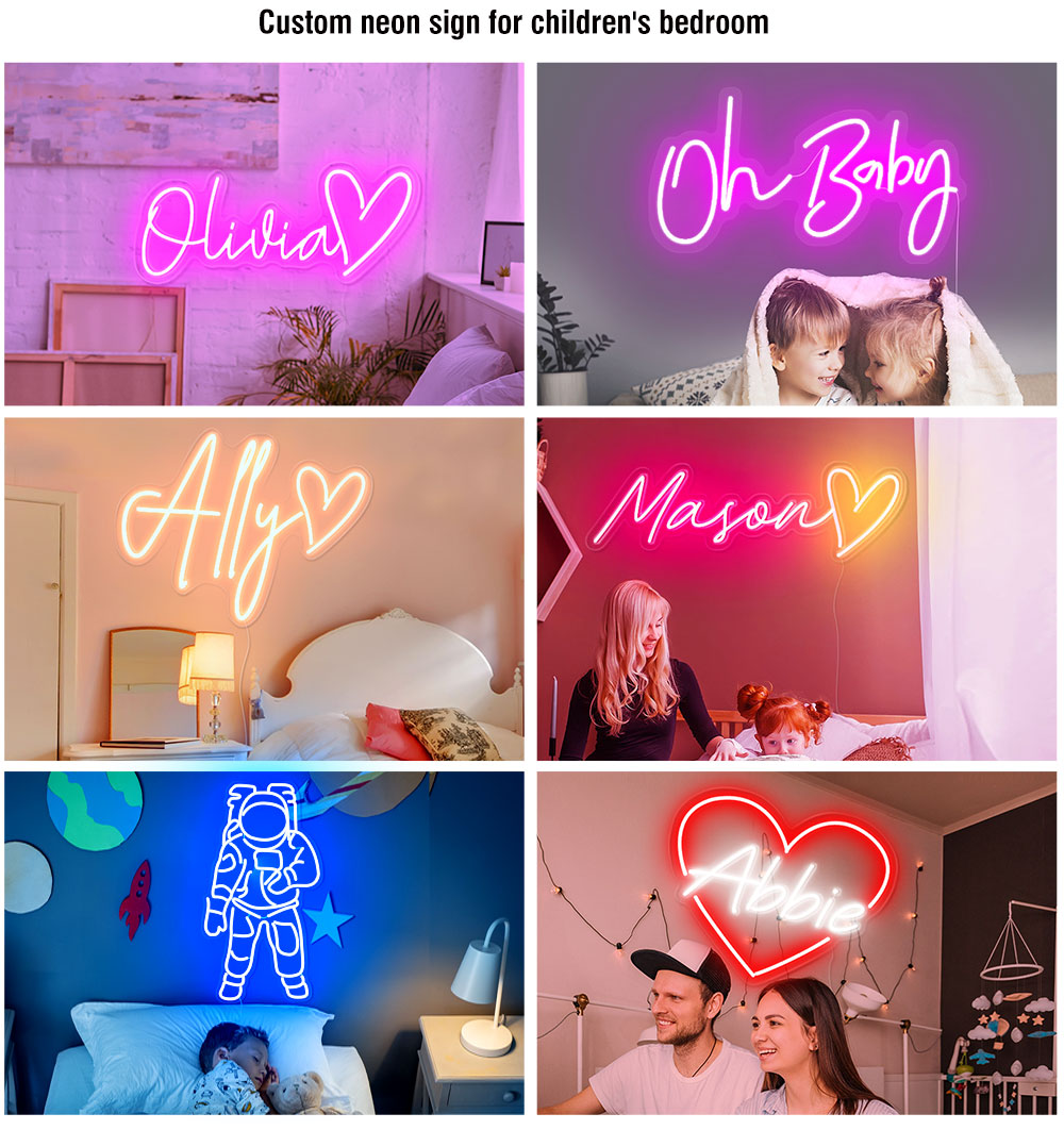 neon sign for bedroom