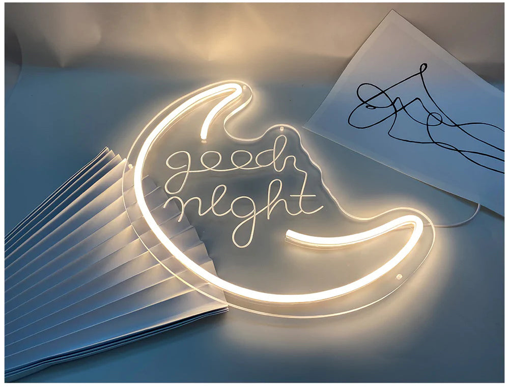 samll cute neon sign