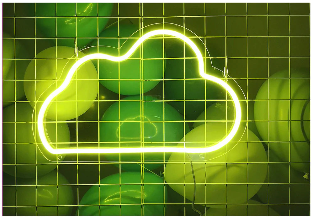 samll cute neon sign