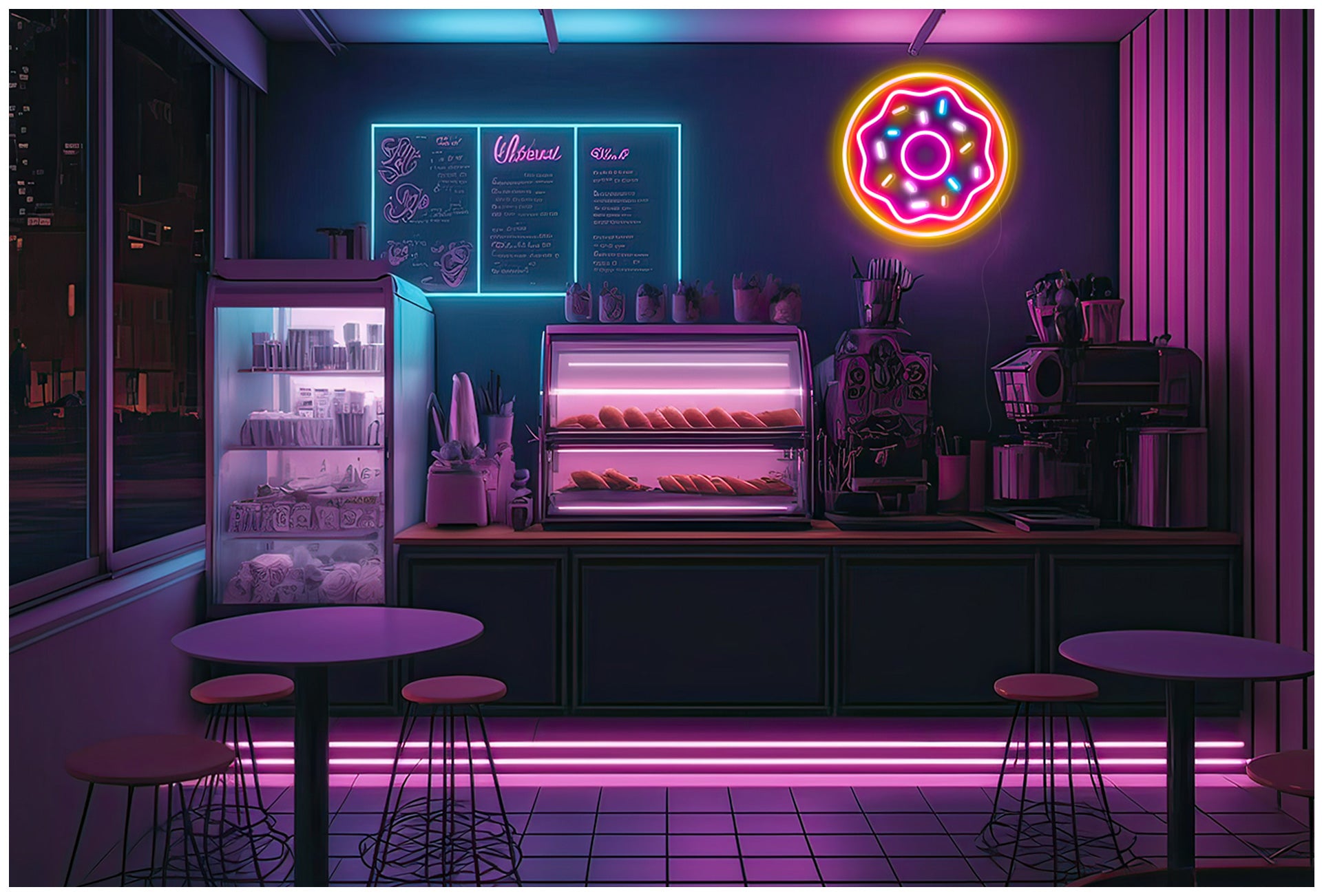 Colourful Donuts Sign