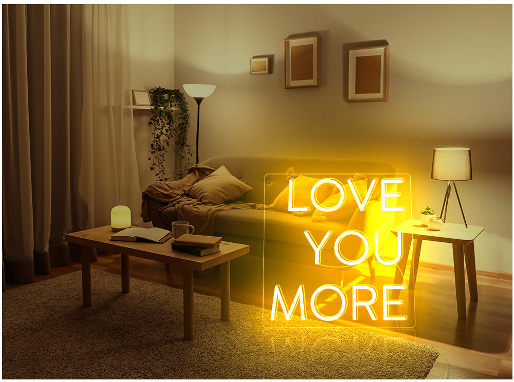 love you moer neon light signs