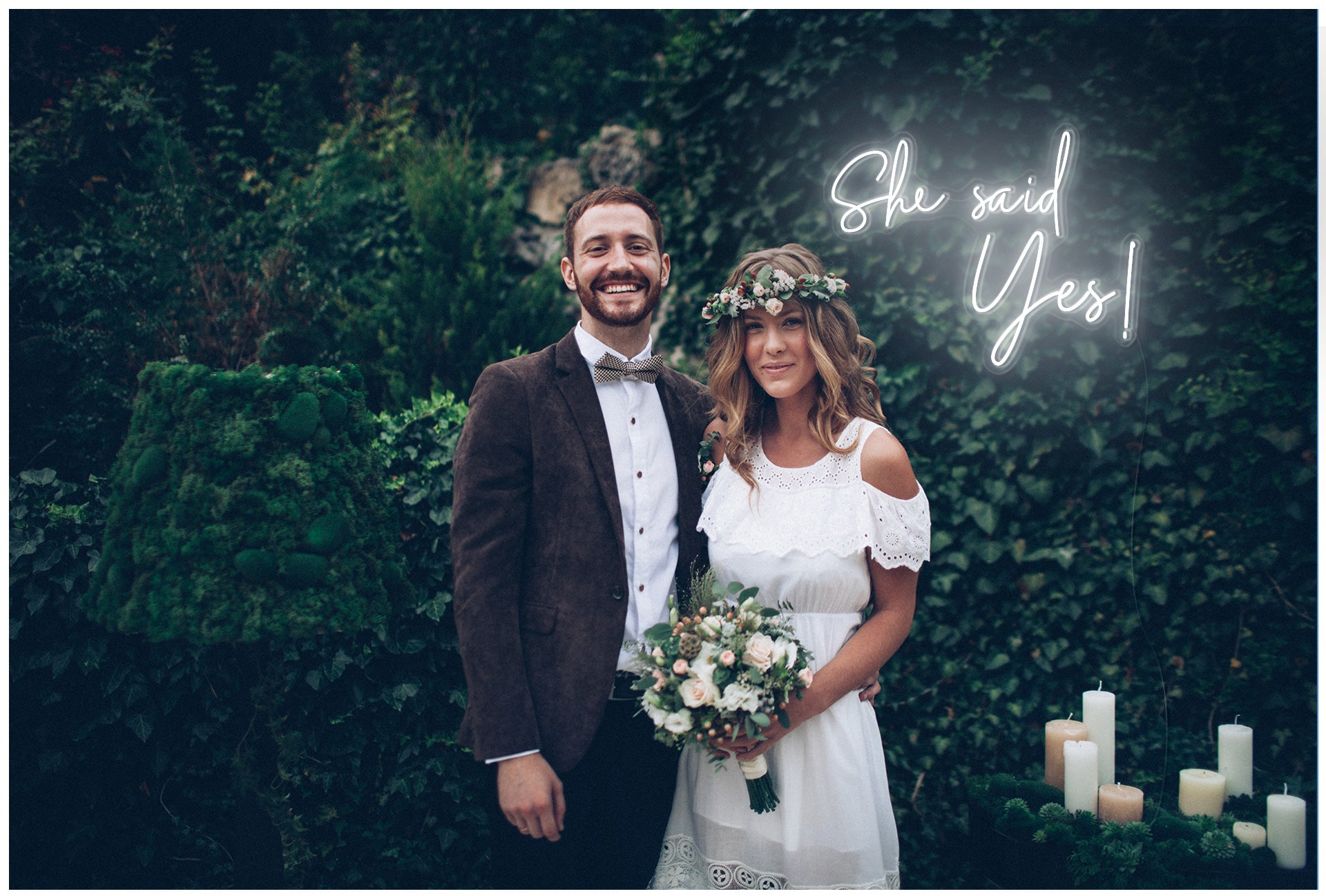 She Said Yes neon sign