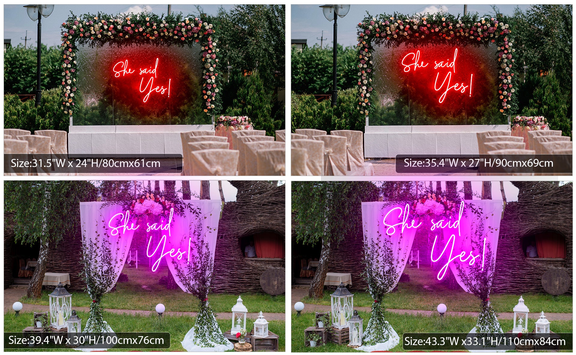 She Said Yes wedding sign