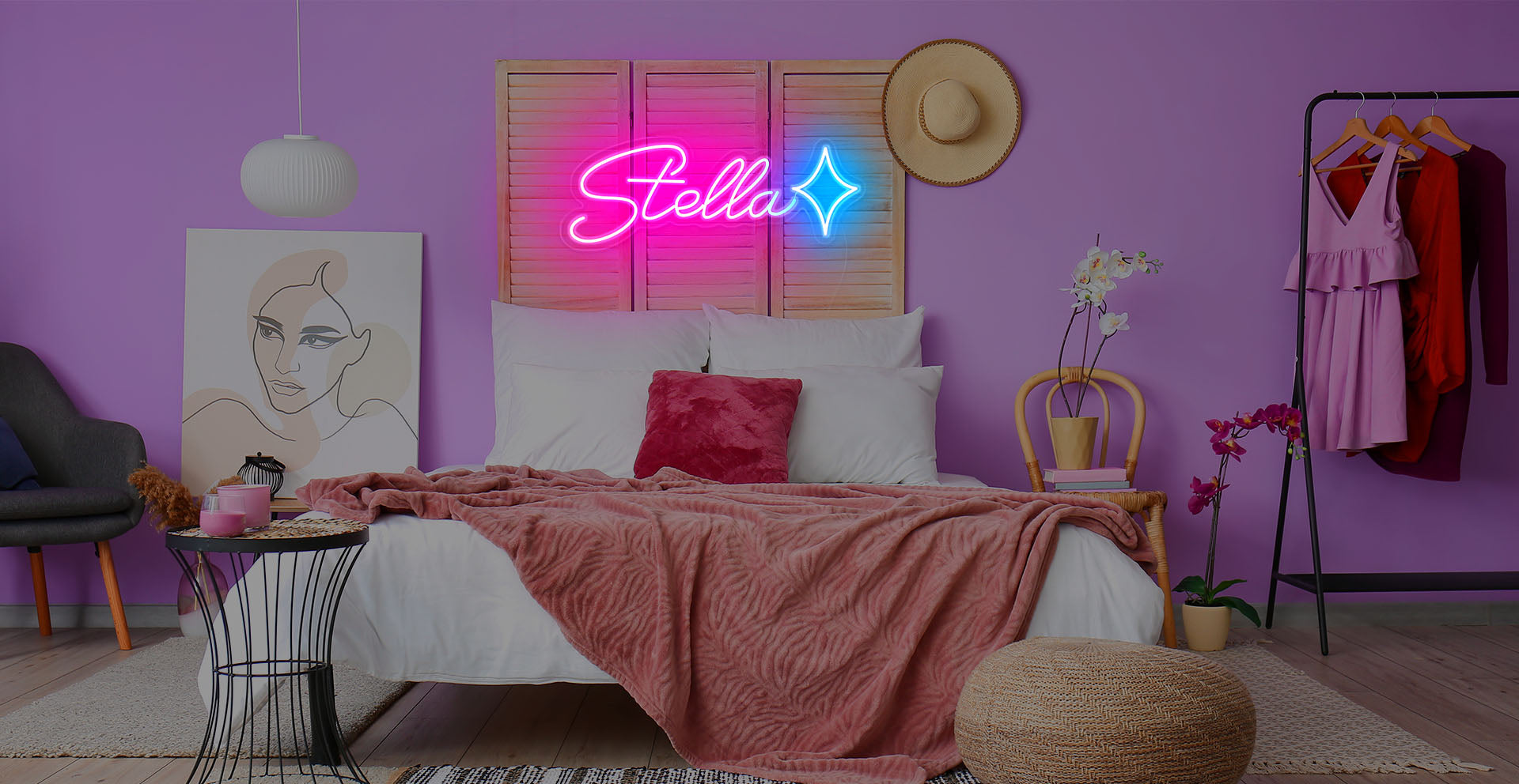 Shining meteor Neon lighy sign