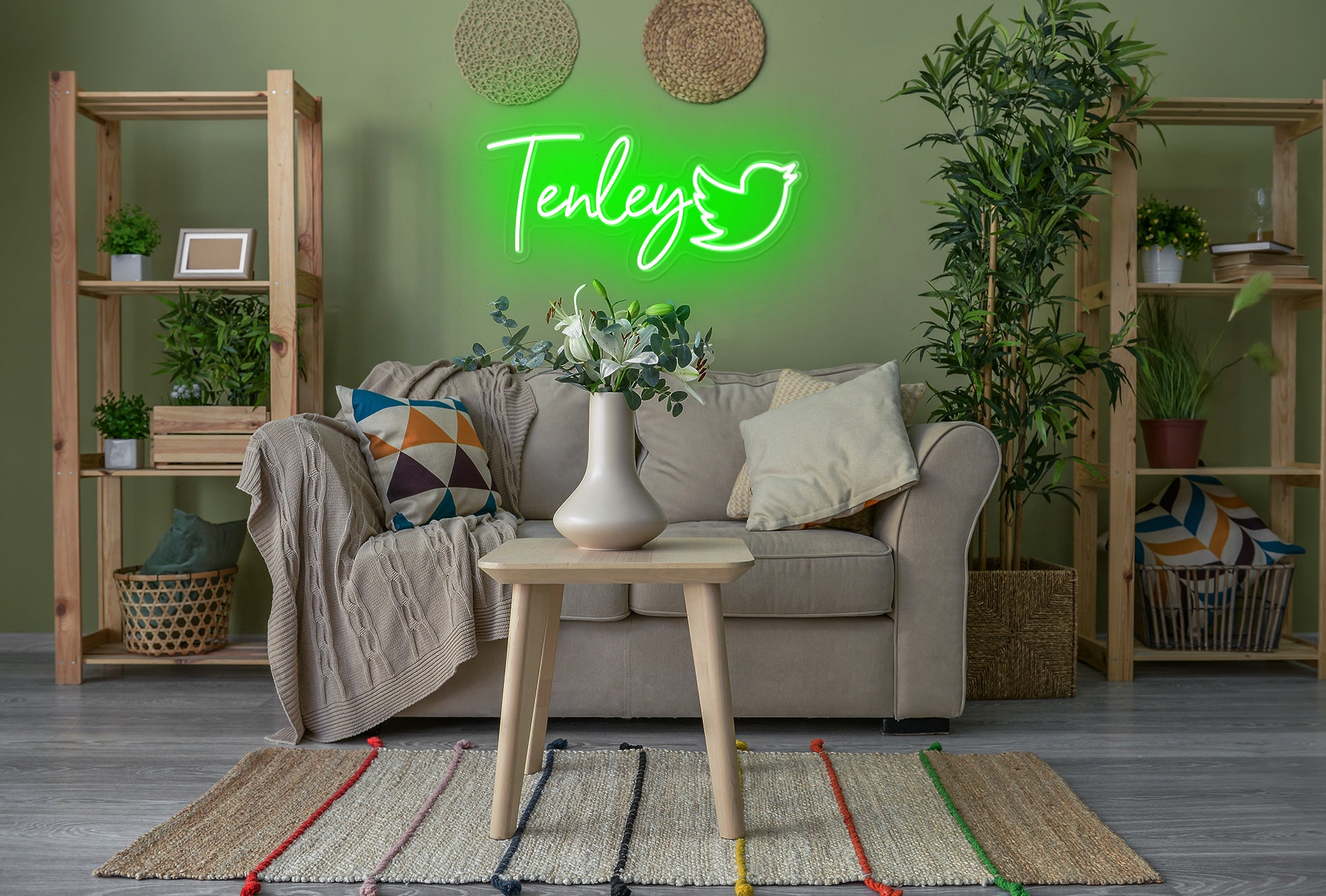 design name neon sign