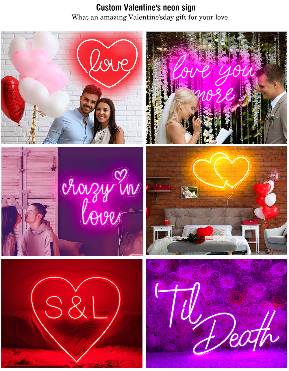 Valentine's Day neon sign
