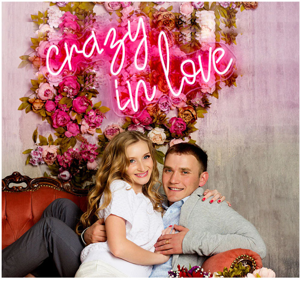 crazy in love neon wedding sign