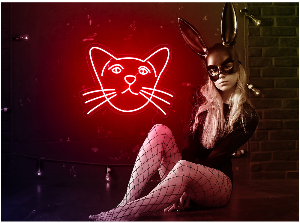 cat custom neon