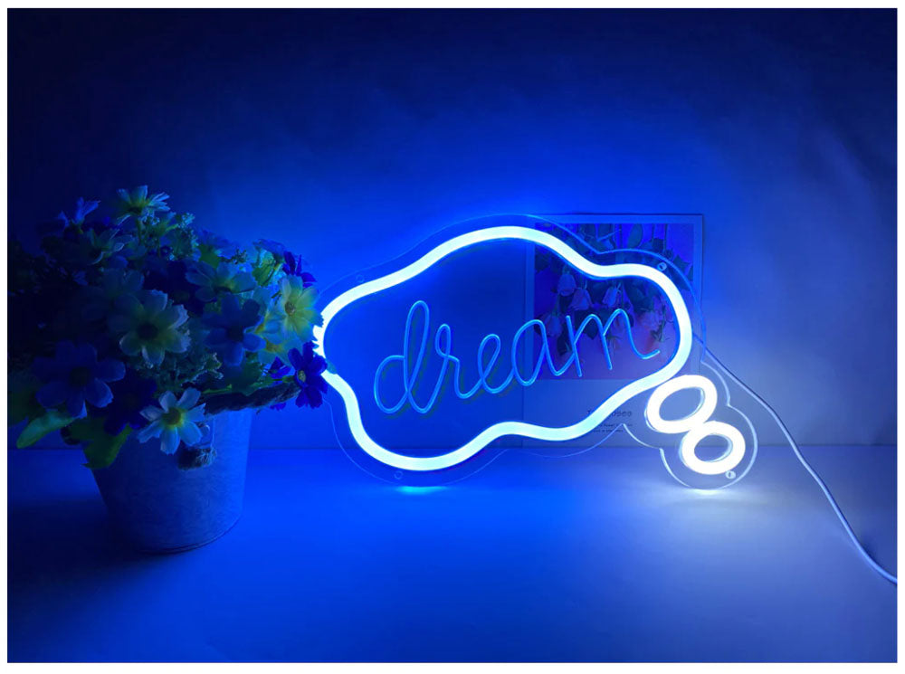 dream neon sign for bedroom