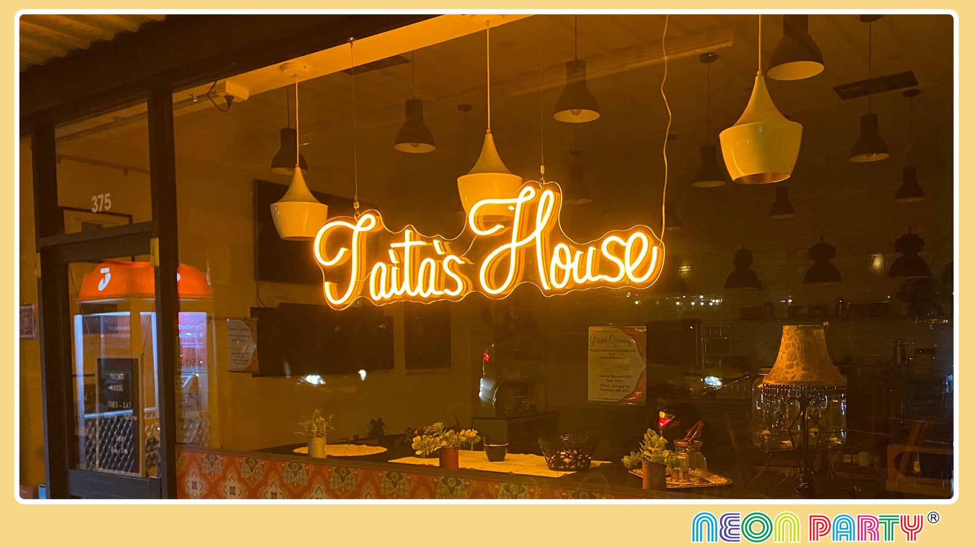 Custom bar house neon