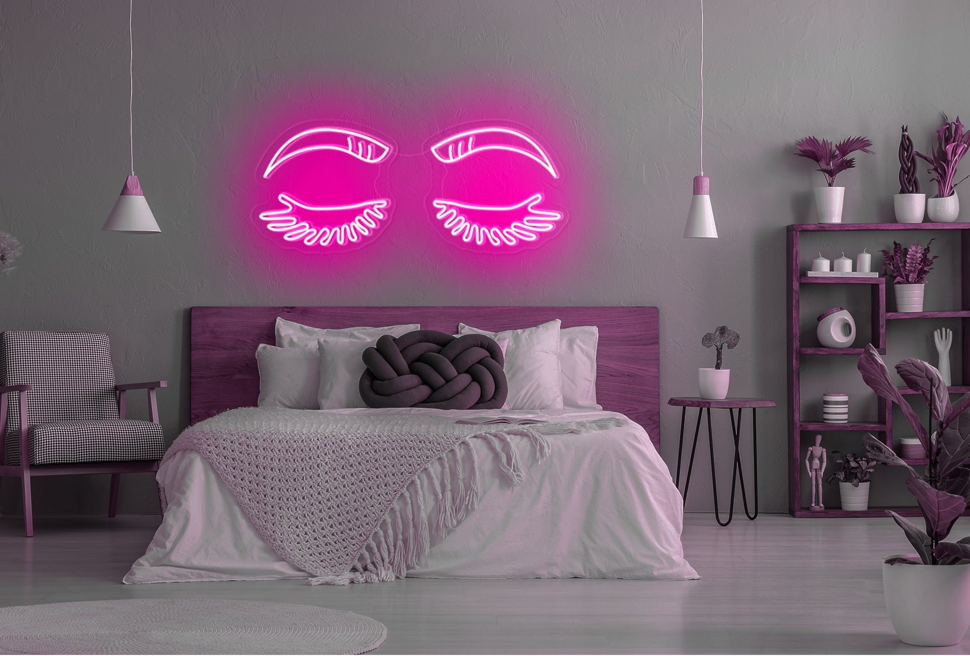 personalized eye led neon art