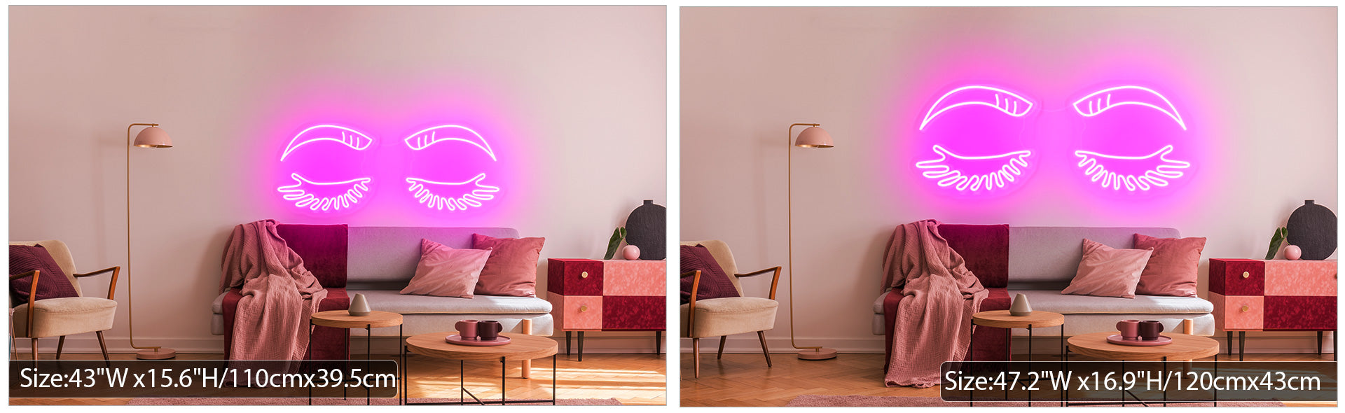 personalized eye led neon sign