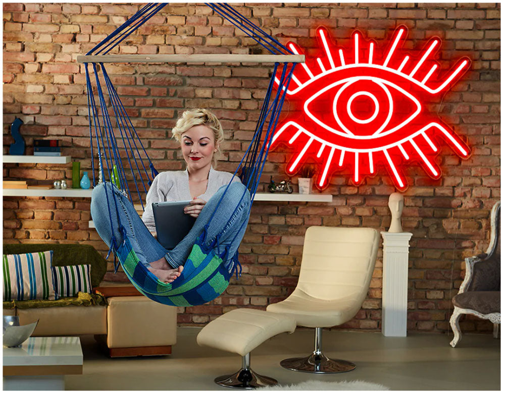 eye personalized neon art