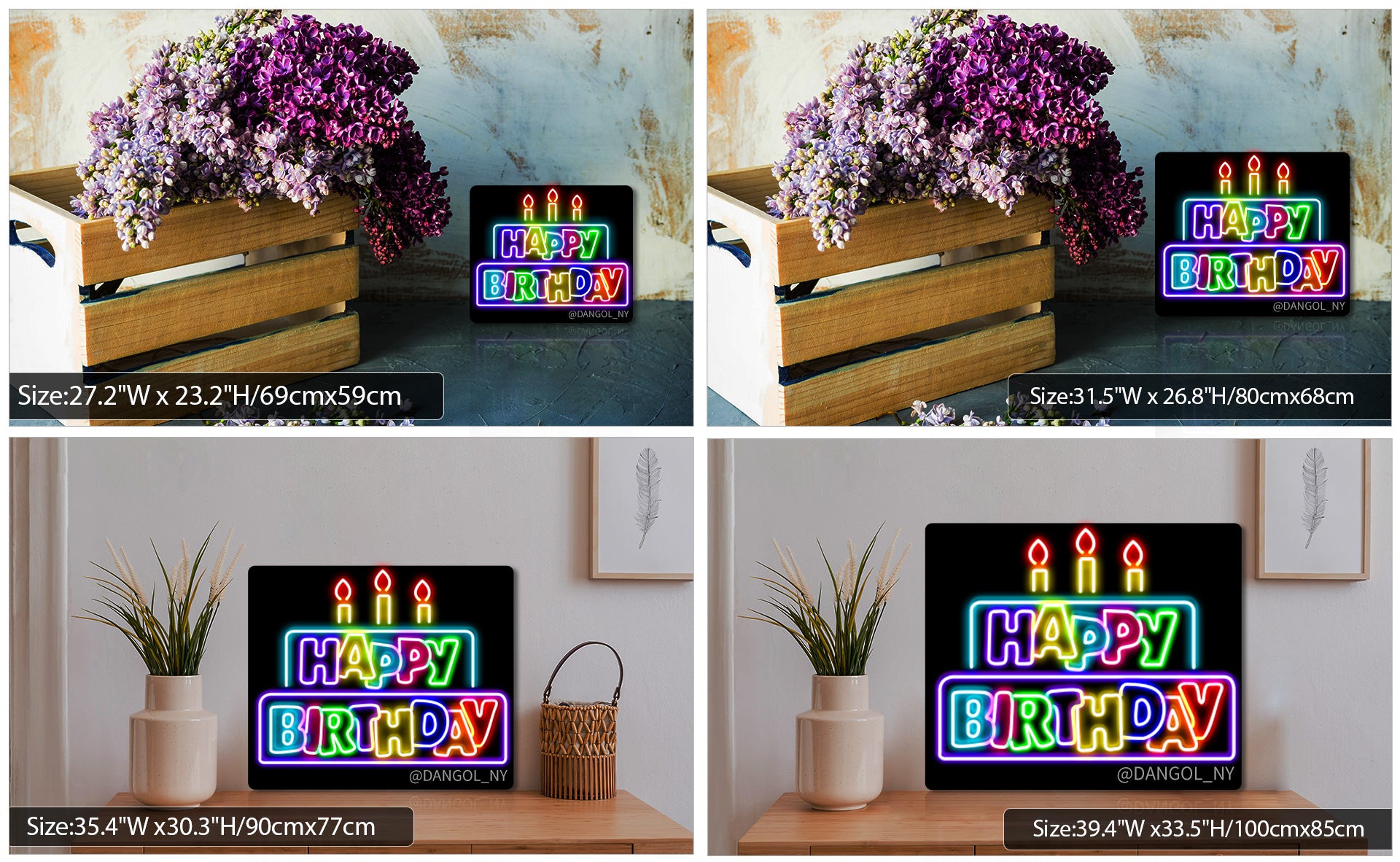 birthday neon sign-neon party AU