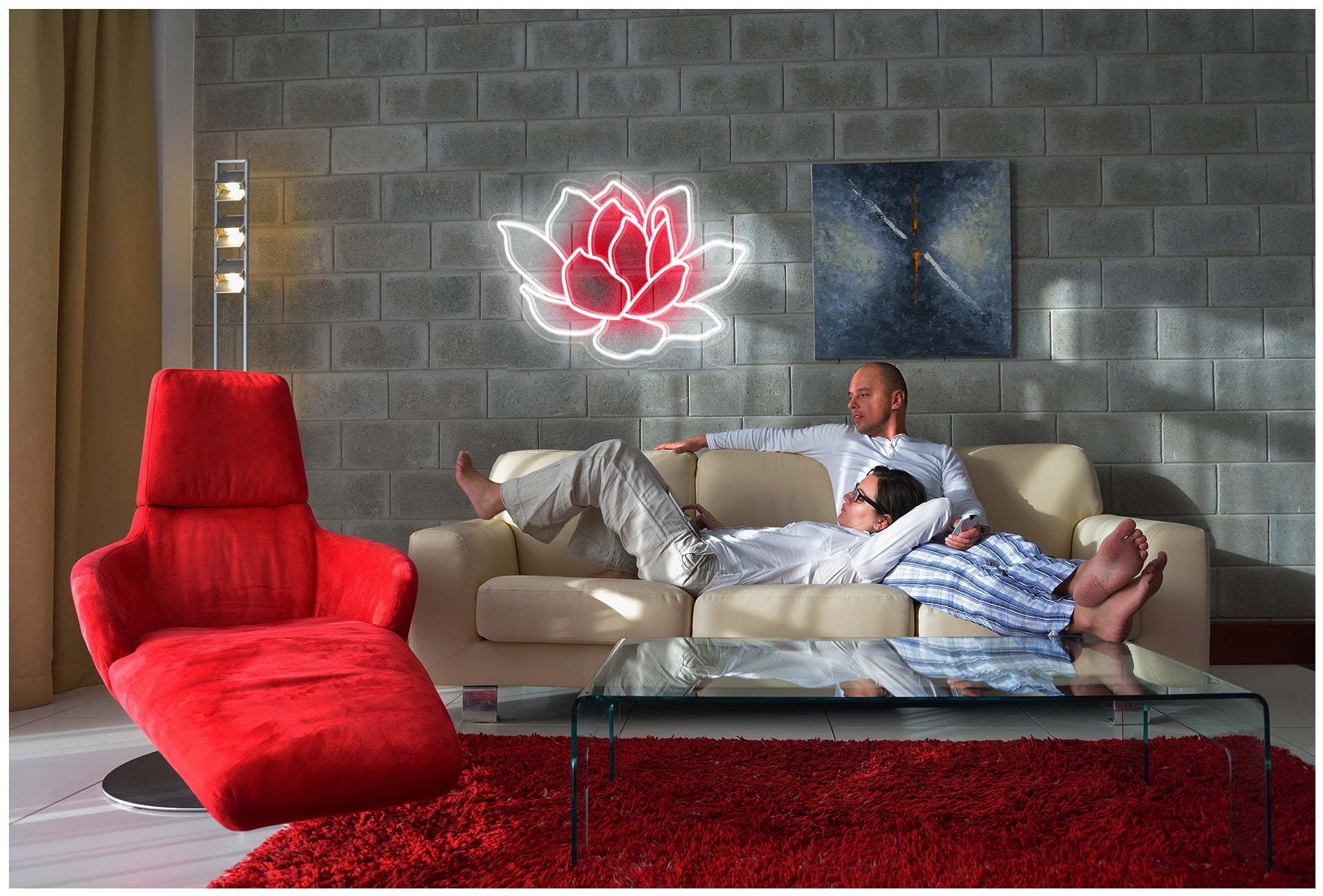 Lotus Flower Neon Light