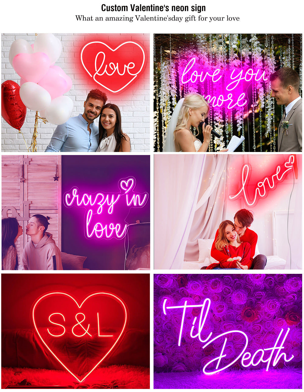 Valentine's Day neon sign