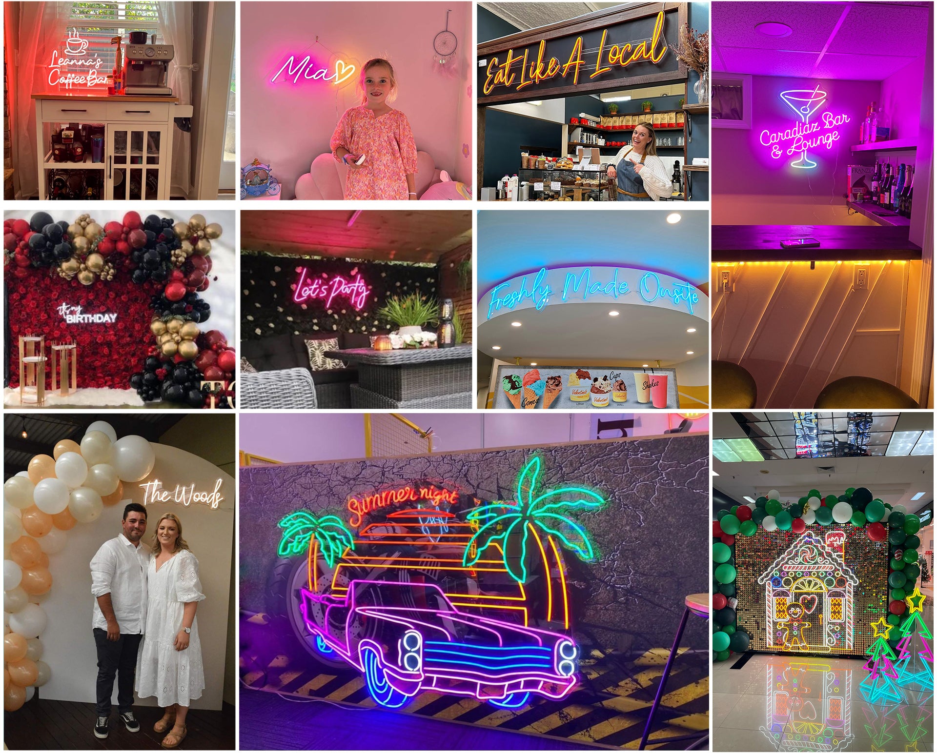 commercial neon sign NeonParty AU