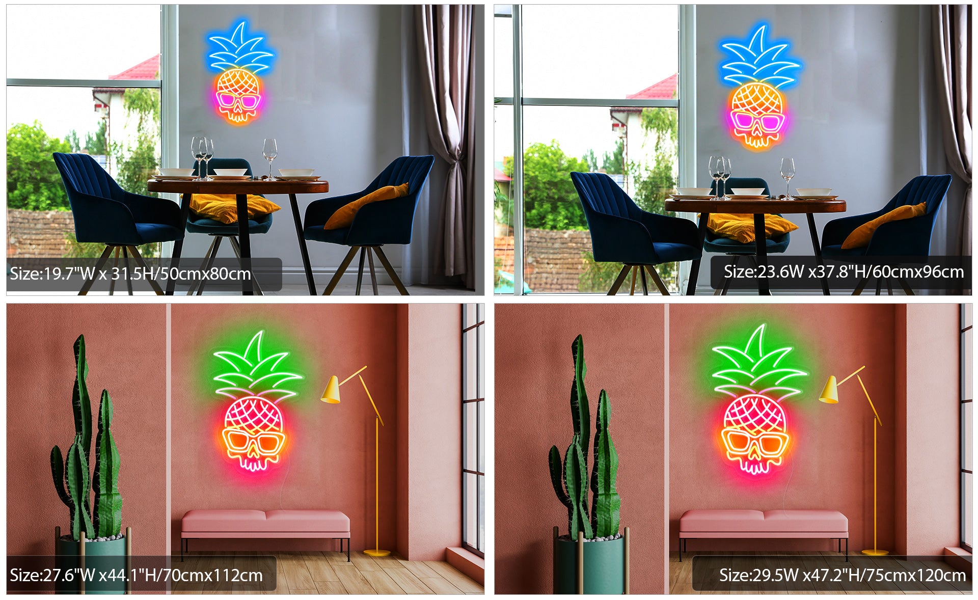 pineapple led neon light sign