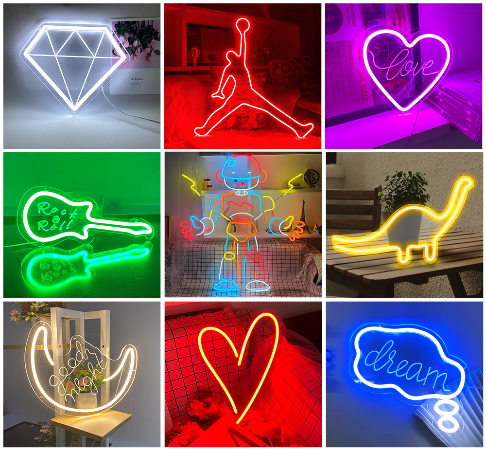 small cute neon light