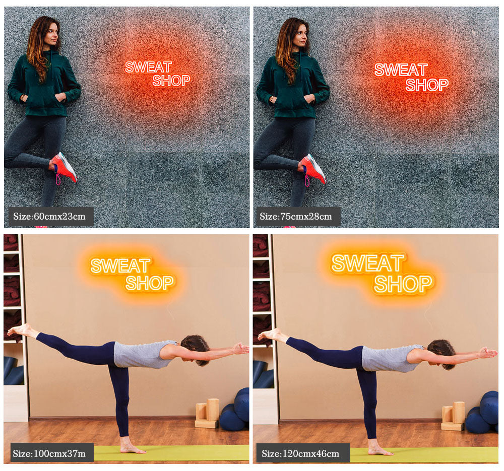 Sweat Shop neon light for GYM