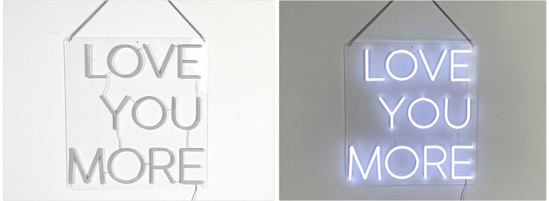 Light Sign White White neon signs | Custom white led neon light signs