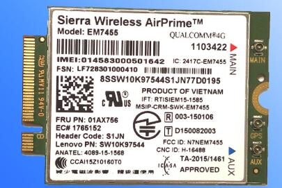 WIRELESS CMB, SIE EM7455 TAB