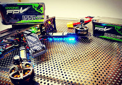 OVONIC 18.5V 1550mAh 5S 100C LiPo Battery Pack with XT60 Plug for FPV UAV