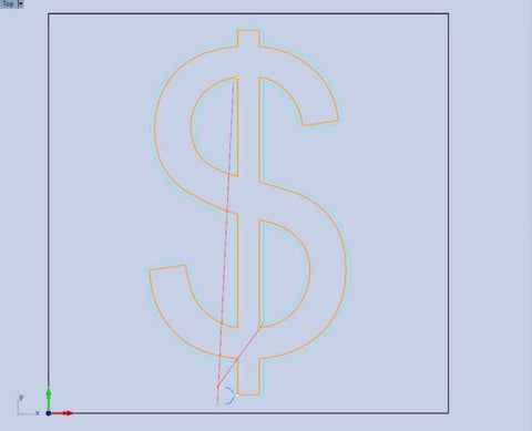 Profile Toolpaths in RhinoCAM