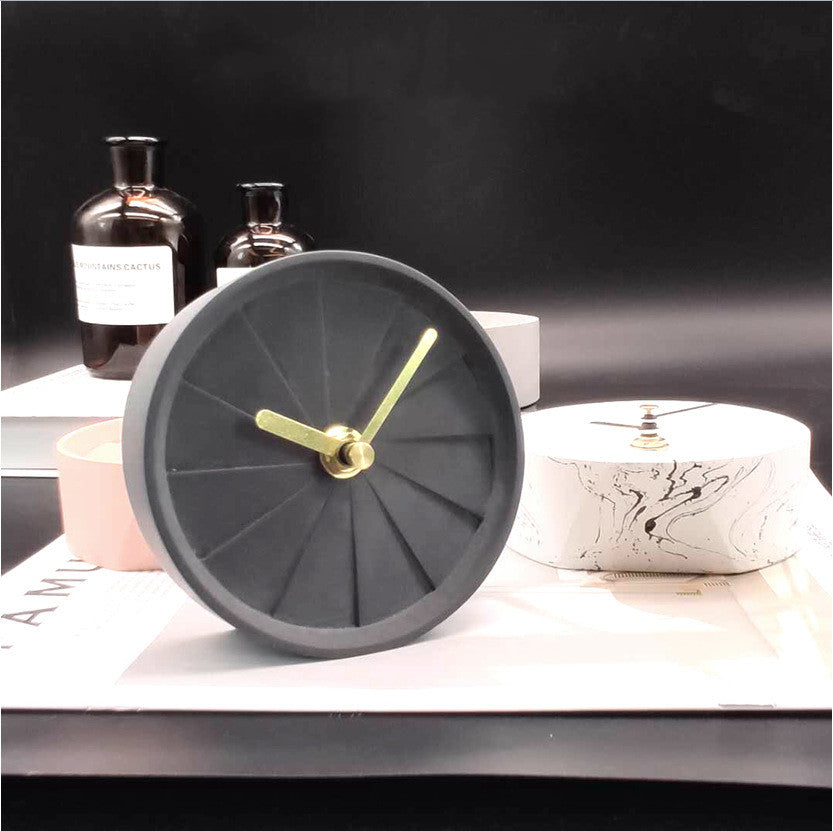 Bodil Fan Cement Clock