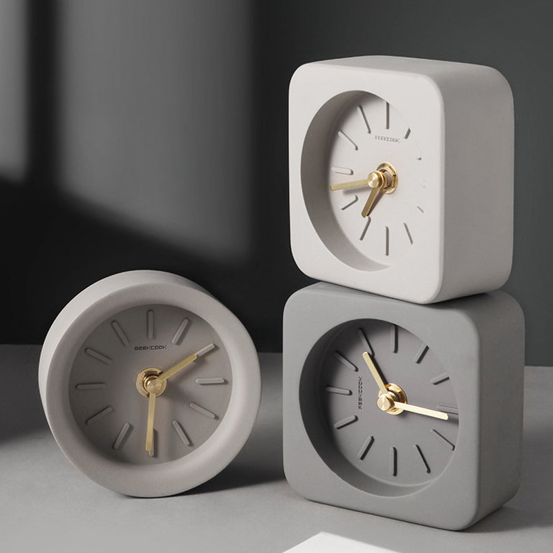 Geekcook Nordic Cement Clock