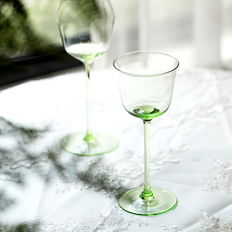 Bareqeth Green Wine Glass