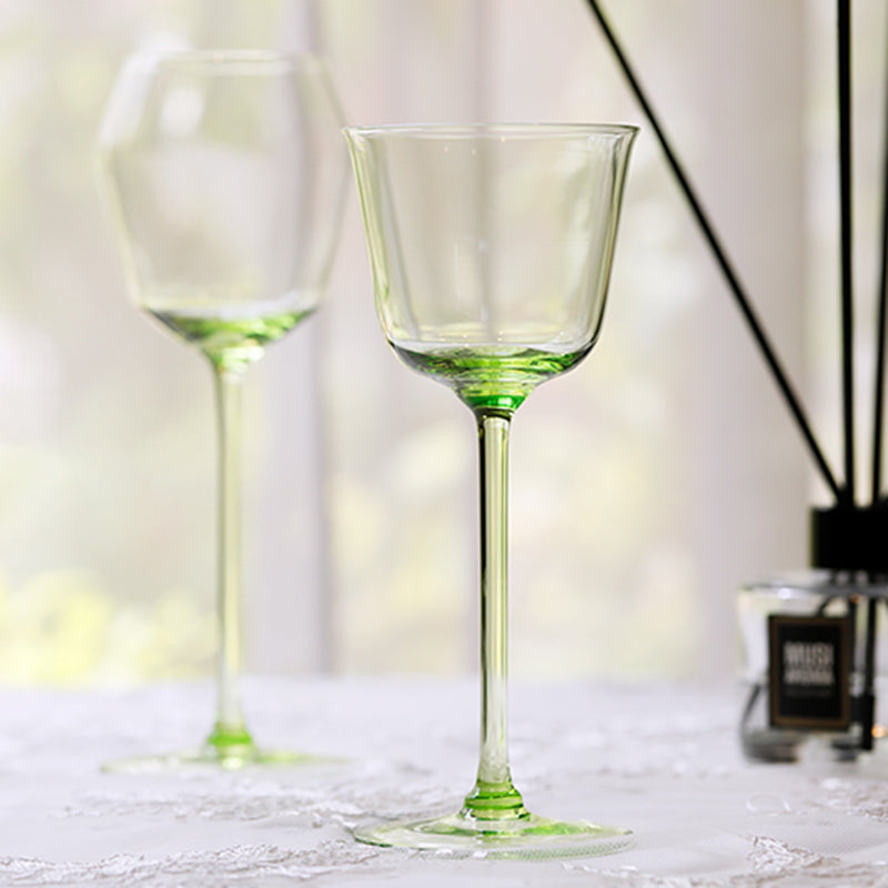 Bareqeth Green Wine Glass