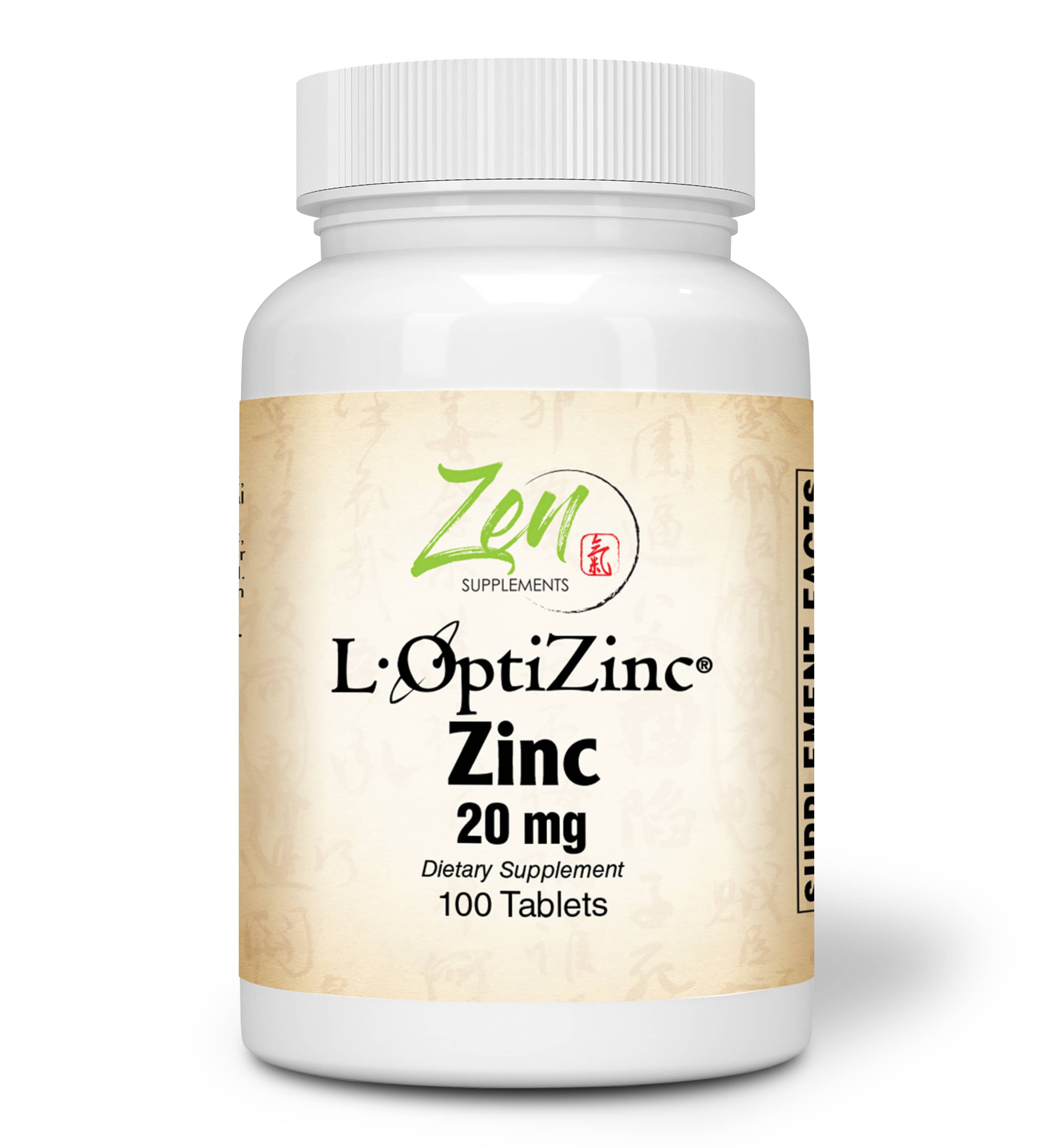 Zinc 20mg - With L-OptiZinc? - 100 Tabs