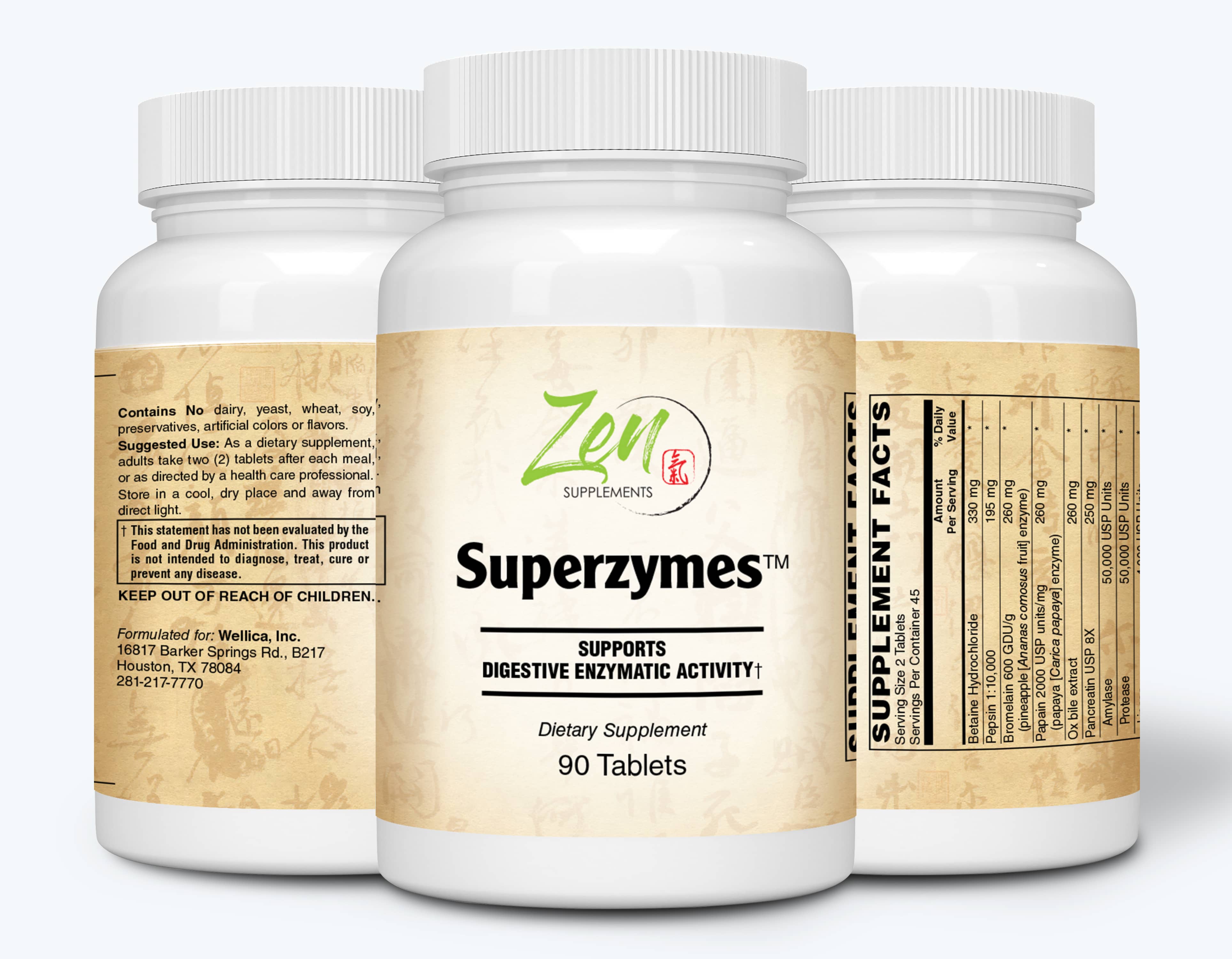 Superzymes Multi-Enzyme Formula - 90 Tabs