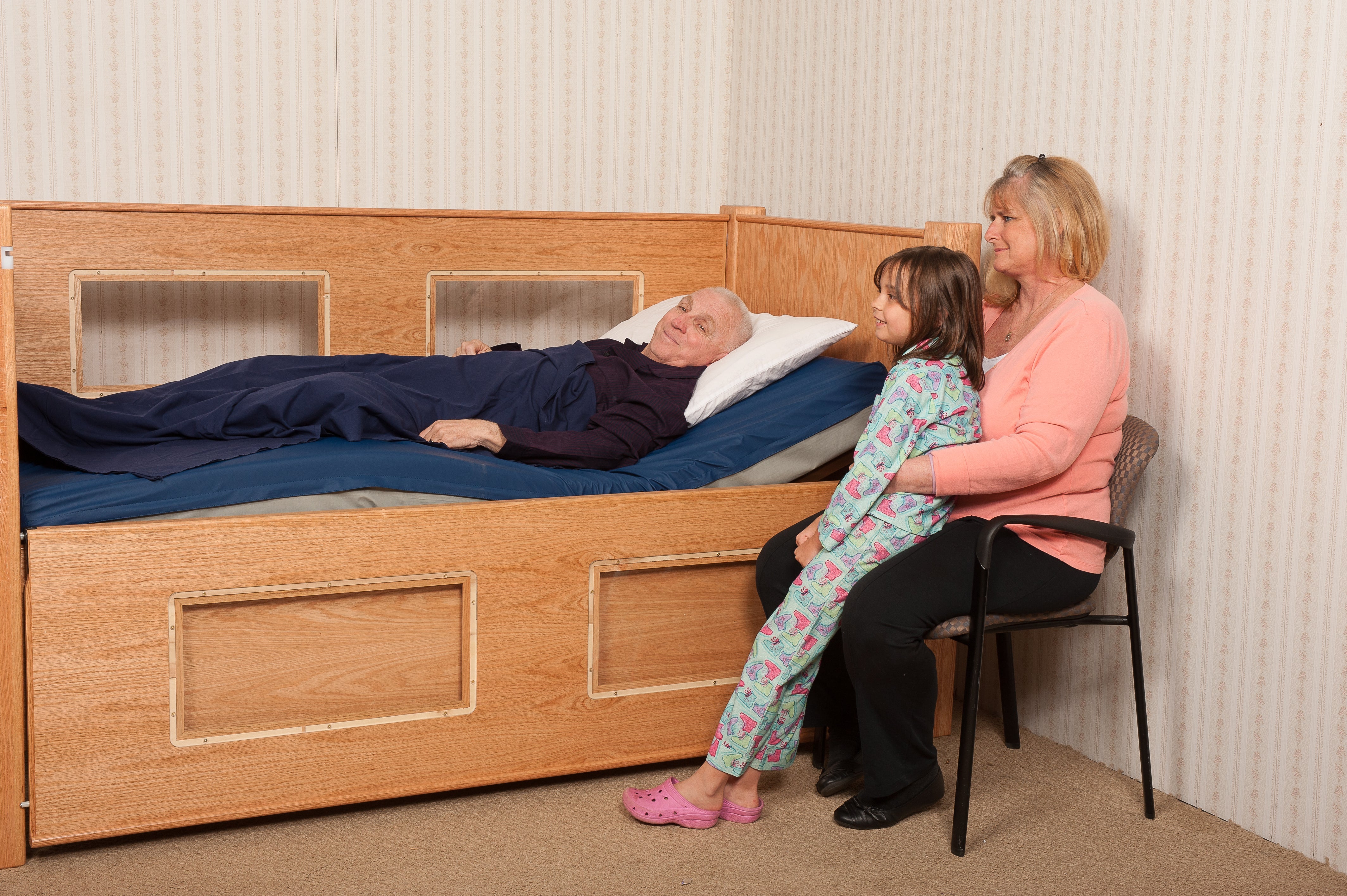 Slumber Series Twin Size Bed with Fixed Height and Manual Adjustable Head and Foot