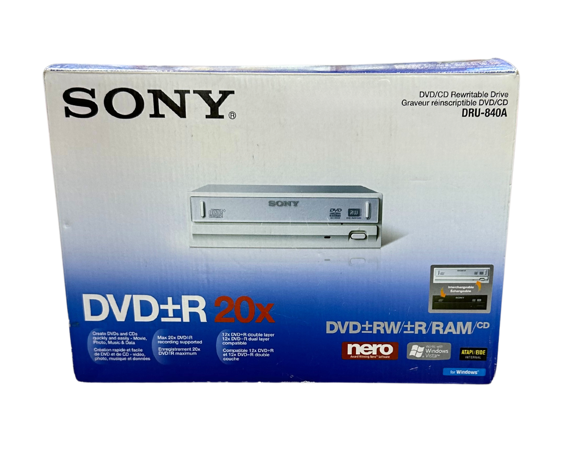 Sony DRU840A DVD-Writer W/ Remote Control
