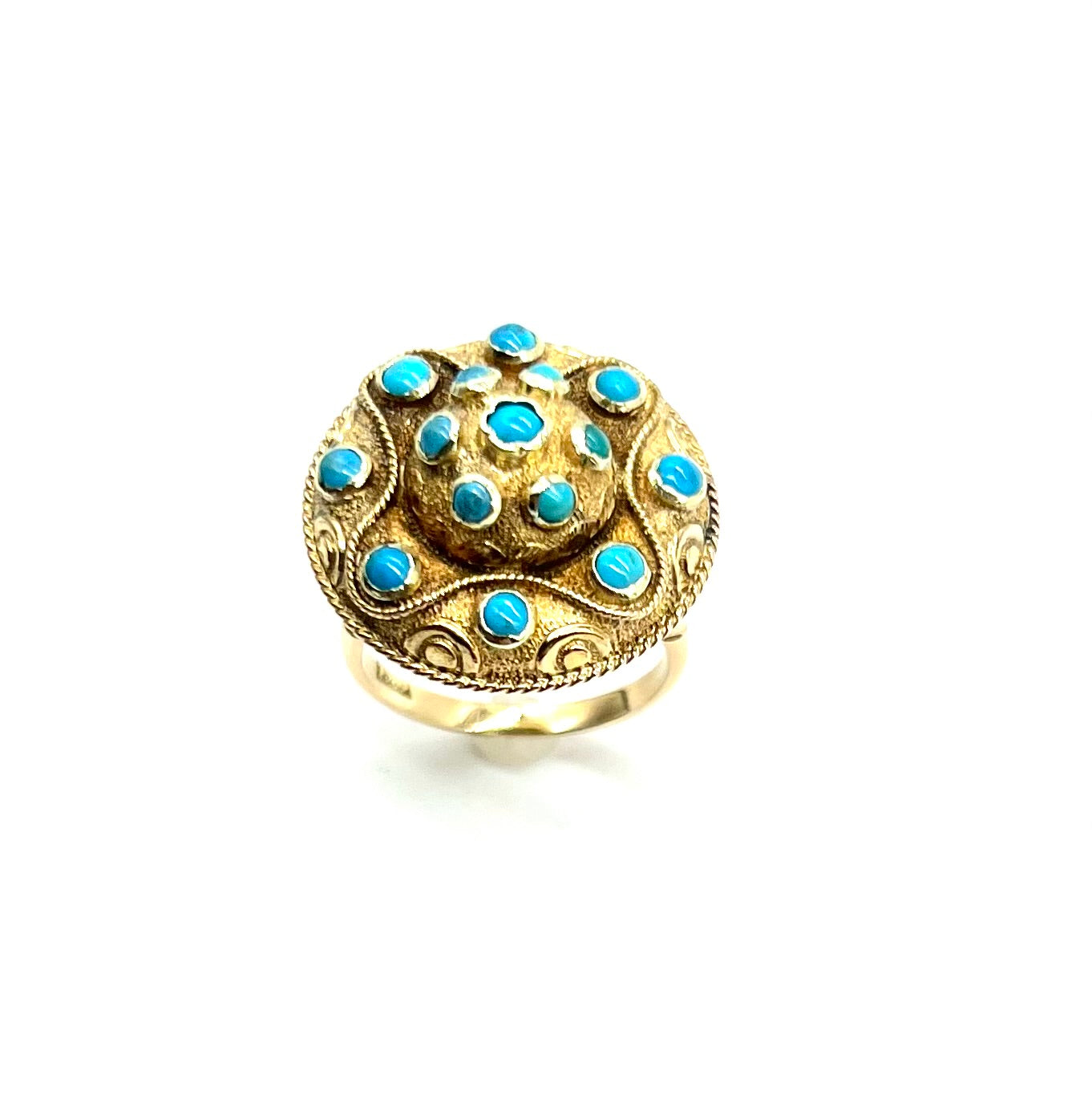 Vintage 18k Turquoise Ring