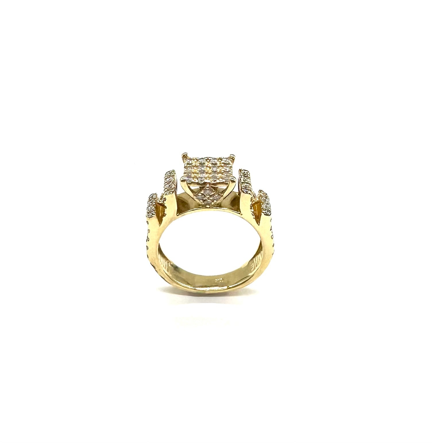 1.50 Ctw Cathedral Set Pave Diamond Ring