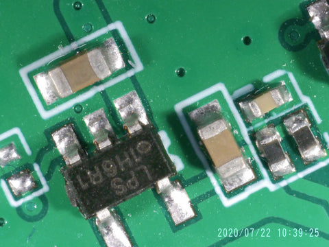 PCB - components by andonstar digital microscope