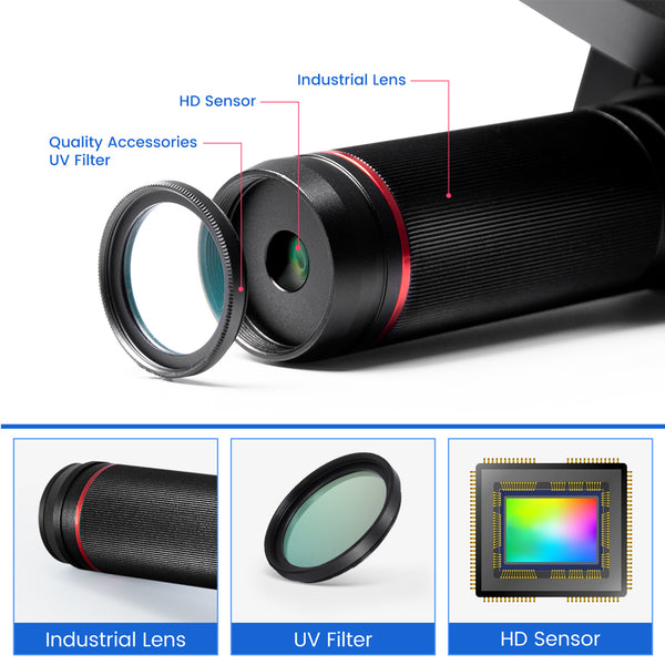 Andonstar AD409 10.1 inch Large Screen Digital Microscope HDMI SMD Soldering Tool For DIY Electronics Phone Repair