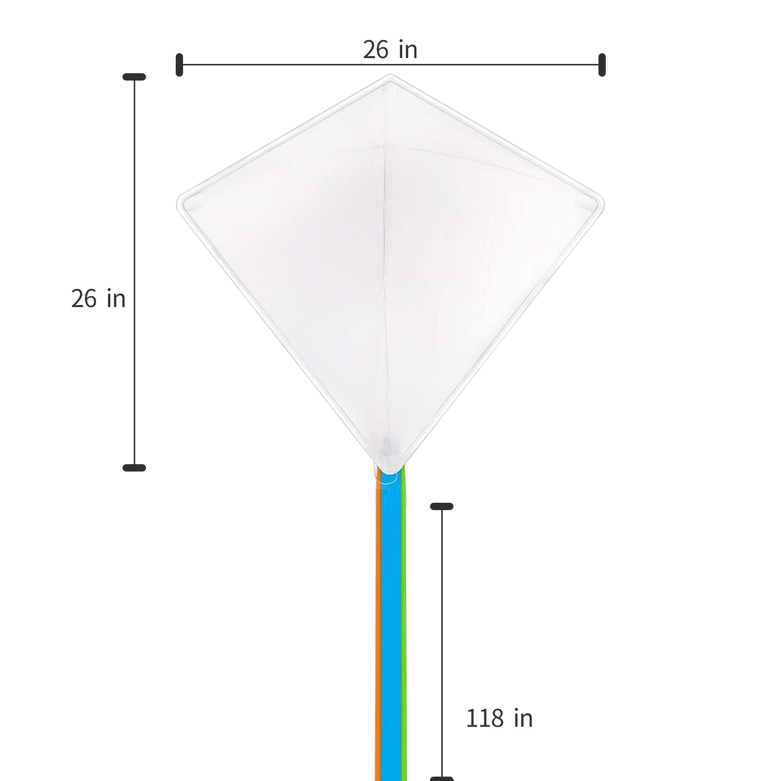 DIY Paper Kites - Simple Diamond Kite ⋆ Dream a Little Bigger