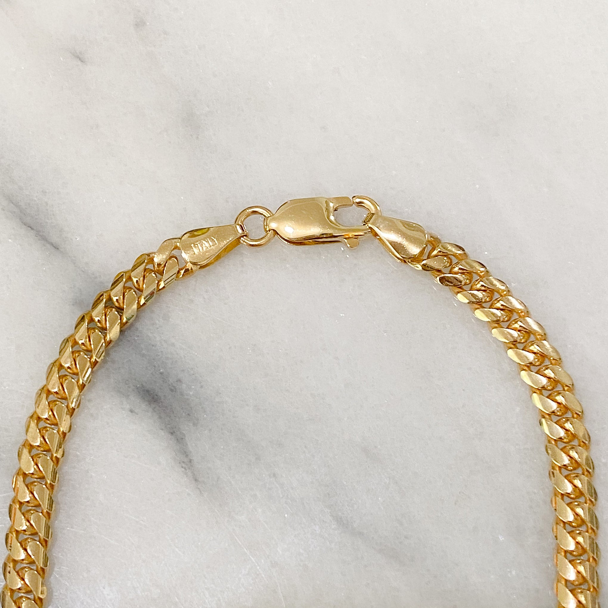 14K Gold Miami Cuban Link Chain Necklace, 5mm Size